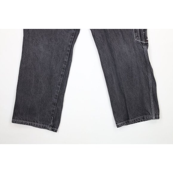 Vintage Def Jam Records 32x29 Distressed Big Pocket Baggy Fit Wide Leg Jeans - Picture 4 of 11
